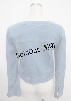 画像2: LODISPOTTO / ノーカラーデニムジャケット M ブルー Y-25-03-23-038-LO-JA-SZ-ZY