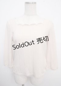 LODISPOTTO / スカラップトップス M ベージュ Y-25-03-23-039-LO-TO-SZ-ZY