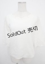 LODISPOTTO / スカラップトップス M 白 Y-25-03-23-040-LO-TO-SZ-ZY