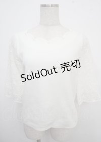 LODISPOTTO / スカラップトップス M 白 Y-25-03-23-040-LO-TO-SZ-ZY