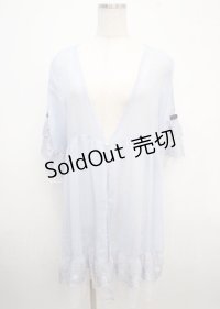axes femme / シアー×チュールレースガウン F サックス Y-25-03-23-044-AX-TO-SZ-OS