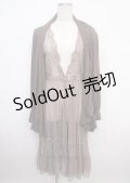 axes femme / ジレレイヤード風ロングカーデ M モカ Y-25-03-23-045-AX-TO-SZ-ZY