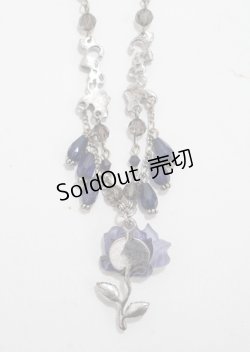 画像2: axes femme / ローズモチーフネックレス  シルバー Y-25-03-26-005-AX-AC-SZ-ZY