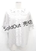 axes femme kawaii / プチリボン半袖ブラウス M グレー Y-25-03-26-051-AX-BL-SZ-OS