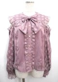 axes femme kawaii / ブルーミングレースブラウス M ピンク Y-25-03-26-052-AX-BL-SZ-OS