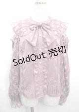 axes femme kawaii / ブルーミングレースブラウス M ピンク Y-25-03-26-052-AX-BL-SZ-OS