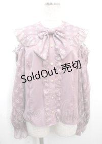 axes femme kawaii / ブルーミングレースブラウス M ピンク Y-25-03-26-052-AX-BL-SZ-OS