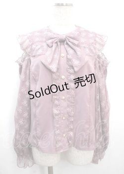 画像1: axes femme kawaii / ブルーミングレースブラウス M ピンク Y-25-03-26-052-AX-BL-SZ-OS