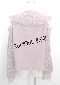 画像2: axes femme kawaii / ブルーミングレースブラウス M ピンク Y-25-03-26-052-AX-BL-SZ-OS