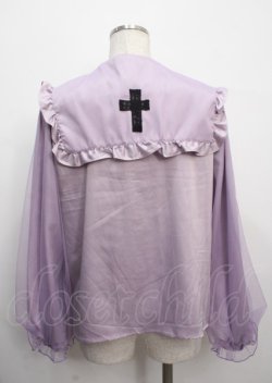 画像2: axes femme kawaii / クロスチュールブラウス M ラベンダー Y-25-03-26-053-AX-BL-SZ-OS