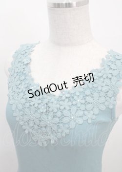 画像3: axes femme / モチーフレースリブタンク M Bグリーン Y-25-03-26-071-AX-TO-SZ-ZI