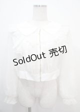 axes femme POETIQUE / シアー×チュールブルゾン M 白 Y-25-03-26-075-AX-TO-SZ-ZY