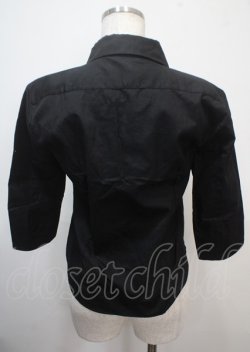 画像2: CHOICE / 王冠刺繍ブラウス  黒 Y-25-03-26-083-PU-BL-SZ-ZY