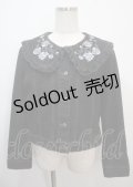 axes femme NOSTALGIE / 花刺繍デニムジャケット F 黒 Y-25-03-26-089-AX-JA-SZ-ZY