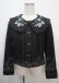 画像1: axes femme NOSTALGIE / 花刺繍デニムジャケット F 黒 Y-25-03-26-089-AX-JA-SZ-ZY (1)