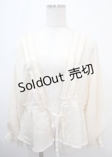 axes femme / 楊柳シフォンルズカーデ M 生成り Y-25-03-26-090-AX-TO-SZ-ZY