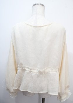 画像2: axes femme / 楊柳シフォンルズカーデ M 生成り Y-25-03-26-090-AX-TO-SZ-ZY