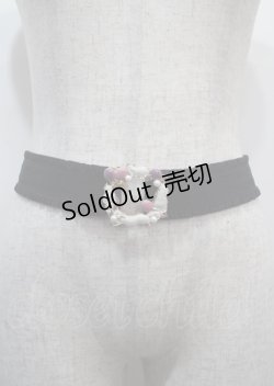 画像1: axes femme POETIQUE / ドリーミーキャットゴムベルト  ゴールド Y-25-03-26-011-AX-ZA-SZ-ZY