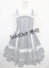metamorphose / メアリーはしごレースジャンパースカート(無地) 1 ブルー Y-25-03-26-112-ME-OP-SZ-ZY