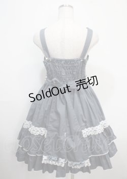 画像2: metamorphose / メアリーはしごレースジャンパースカート(無地) 1 ブルー Y-25-03-26-112-ME-OP-SZ-ZY