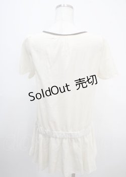 画像2: axes femme / ローウエスト半袖チュニック M 生成り Y-25-03-26-121-AX-TO-SZ-ZY