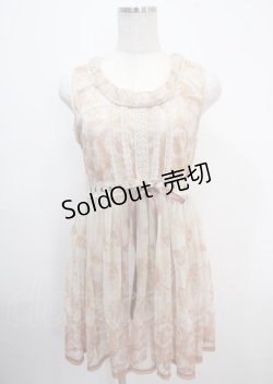画像1: axes femme / 薔薇柄ワンピース M 生成り Y-25-03-26-122-AX-OP-SZ-ZY