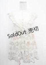 axes femme / 花柄チュールベアチュニ M 生成り Y-25-03-26-124-AX-OP-SZ-ZY