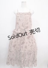 axes femme / ミュシャ キャミソールワンピース M 淡ピンク Y-25-03-26-133-AX-OP-SZ-ZI