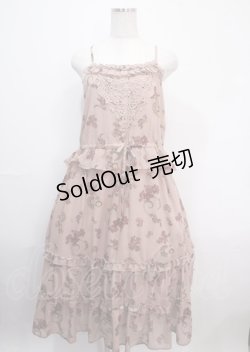 画像1: axes femme / ミュシャ キャミソールワンピース M 淡ピンク Y-25-03-26-133-AX-OP-SZ-ZI