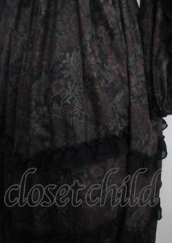 画像4: axes femme NOSTALGIE / ゴブラン風花柄ワンピース M 黒 Y-25-03-26-138-AX-OP-SZ-OS