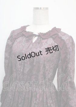 画像3: axes femme NOSTALGIE / ゴブラン風花柄ワンピース M パープル Y-25-03-26-139-AX-OP-SZ-ZT138