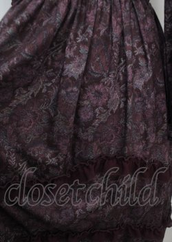 画像4: axes femme NOSTALGIE / ゴブラン風花柄ワンピース M パープル Y-25-03-26-139-AX-OP-SZ-ZT138