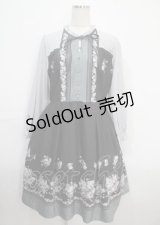 axes femme / ローズブーケ柄ワンピース M 黒 Y-25-03-26-140-AX-OP-SZ-ZI