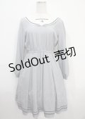 axes femme POETIQUE / ウサギ刺繍セーラーワンピース【多屋来夢コラボ】 M サックス Y-25-03-26-143-AX-OP-SZ-ZY