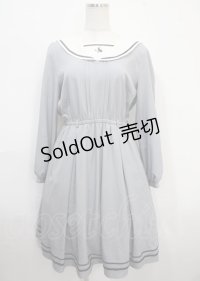 axes femme POETIQUE / ウサギ刺繍セーラーワンピース【多屋来夢コラボ】 M サックス Y-25-03-26-143-AX-OP-SZ-ZY