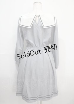 画像2: axes femme POETIQUE / ウサギ刺繍セーラーワンピース【多屋来夢コラボ】 M サックス Y-25-03-26-143-AX-OP-SZ-ZY