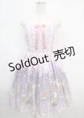 axes femme kawaii / ブルーミングガーデンジャンパースカート M パープル Y-25-03-26-146-AX-OP-SZ-ZY