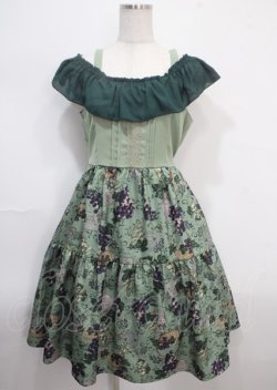 画像1: axes femme POETIQUE / ヴァンダンジュ2wayワンピース M グリーン Y-25-03-26-148-AX-OP-SZ-OS
