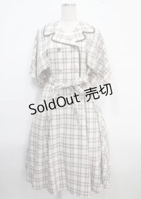 axes femme POETIQUE / イレヘムケープトレンチワンピース M 生成り Y-25-03-26-155-AX-OP-SZ-OS
