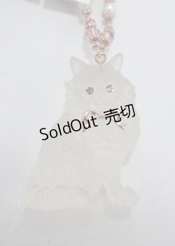 画像1: axes femme POETIQUE / ガーデンキャットネックレス  ピンク Y-25-03-26-002-AX-AC-SZ-ZY