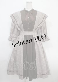 axes femme kawaii / アメリアワンピース M 茶 Y-25-03-26-157-AX-OP-SZ-OS