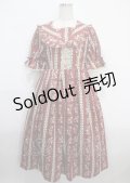 axes femme kawaii / ローズベリーガーデンワンピース M ワイン Y-25-03-26-158-AX-OP-SZ-ZY