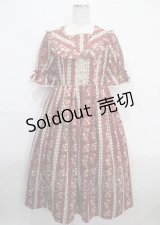 axes femme kawaii / ローズベリーガーデンワンピース M ワイン Y-25-03-26-158-AX-OP-SZ-ZY