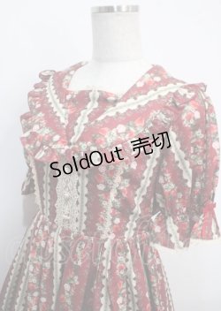 画像3: axes femme kawaii / ローズベリーガーデンワンピース M ワイン Y-25-03-26-158-AX-OP-SZ-ZY