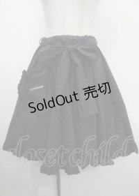 Physical Drop / ハートポケットサーキュラースカート ミニ丈 黒水玉 Y-25-03-26-161-LO-SK-SZ-ZY