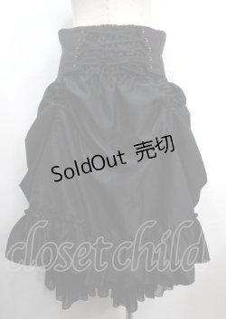 画像2: ATELIER PIERROT / バッスルコルセットスカート  ブラック Y-25-03-26-162-EL-SK-SZ-ZY