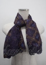 axes femme / アラジン/大判ストール F パープル Y-25-03-26-019-AX-ZA-SZ-ZY