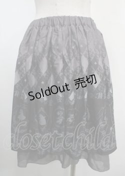 画像2: axes femme POETIQUE / Disney ドリームパネル柄スカート M 黒 Y-25-03-26-168-AX-SK-SZ-OS