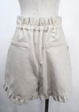画像2: 【SALE】axes femme POETIQUE / フェイクレザーハイウエストショートパンツ M ベージュ Y-25-03-26-171-AX-PA-SZ-ZT220 (2)