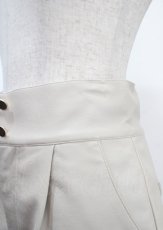 画像3: 【SALE】axes femme POETIQUE / フェイクレザーハイウエストショートパンツ M ベージュ Y-25-03-26-171-AX-PA-SZ-ZT220 (3)